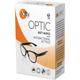   Nedves tisztítókendő kijelzőre és szemüvegre 10 db/doboz Softy Optic