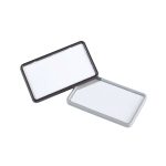 Névkitűző 40x75mm, mágnessel, 25 db/csomag, Durable Card fekete