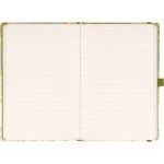 Keménytáblás notesz vonalas krémszínű lapokkal leszorító gumiszalaggal Poetry 130x210mm, Presco