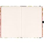 Keménytáblás notesz vonalas krémszínű lapokkal leszorító gumiszalaggal Herbs 130x210mm, Presco