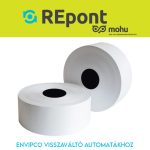 Hőpapír 57mm széles, 232fm hosszú, cséve 40mm, BPA mentes nyomatlan, ENVIPCO MOHU visszaváltó gépekhez Bluering®
