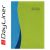 Határidőnapló Dubai A5 napi, fehér lapokkal kék-zöld Dayliner 2026.