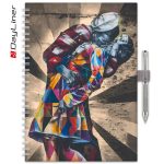 Határidőnapló InSpiral A5 heti, fehér lapokkal Graffiti Dayliner 2026.