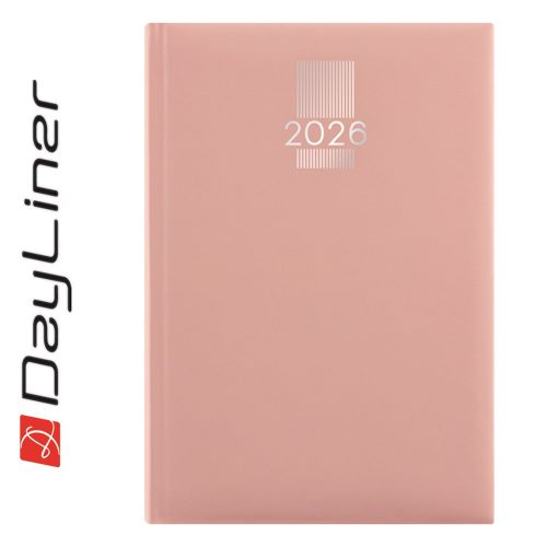 Határidőnapló MyPastel A5 heti, krémszínű lapokkal púder Dayliner 2026.