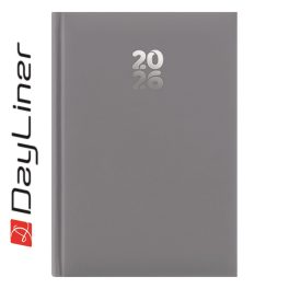   Határidőnapló Pannon A5 heti, fehér lapokkal szürke Dayliner 2026.