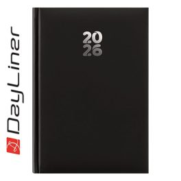   Határidőnapló Pannon A5 napi, fehér lapokkal fekete Dayliner 2026.