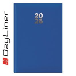   Határidőnapló Pannon A5 napi, fehér lapokkal kék Dayliner 2026.