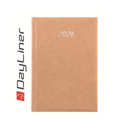   Határidőnapló Rebel B5 heti, krémszínű lapokkal bézs Dayliner 2026.