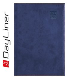   Határidőnapló Square A5 napi, fehér lapokkal kék Dayliner 2026.