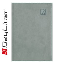   Határidőnapló Square A5 napi, fehér lapokkal szürke Dayliner 2026.