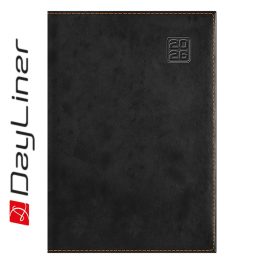   Határidőnapló Square B5 heti, fehér lapokkal fekete Dayliner 2026.