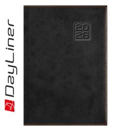   Határidőnapló Square B6 heti, fehér lapokkal fekete Dayliner 2026.