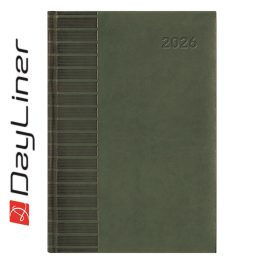   Határidőnapló Tucson A5 napi, fehér lapokkal zöld Dayliner 2026.