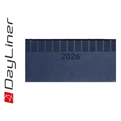 Zsebnaptár Tucson fekvő heti, fehér lapokkal kék Dayliner 2026.