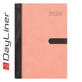   Határidőnapló Winner A5 heti, fehér lapokkal pink Dayliner 2026.
