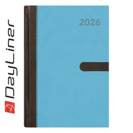   Határidőnapló Winner A5 napi, fehér lapokkal kék Dayliner 2026.