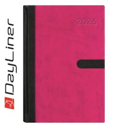   Határidőnapló Winner A5 napi, fehér lapokkal padlizsán Dayliner 2026.