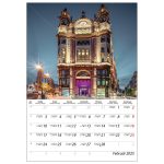 Falinaptár képes 230 x 330 mm, fehér lapokkal Budapest Dayliner 2026.