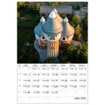 Falinaptár képes 230 x 330 mm, fehér lapokkal Budapest Dayliner 2026.