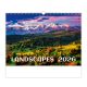 Falinaptár képes 450 × 315 mm, fehér lapokkal Landscapes Dayliner 2026.
