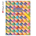 Keménytáblás notesz pontozott vonalozással Colors A5 Bullet, fehér lapokkal Graphite Dayliner 2026.