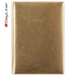   Keménytáblás notesz pontozott vonalozással Mirror A5 Bullet, fehér lapokkal arany Dayliner 2026.