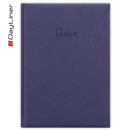  Keménytáblás notesz pontozott vonalozással Napoli A5 Bullet, fehér lapokkal Kék Dayliner 2026.