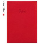 Keménytáblás notesz pontozott vonalozással Napoli A5 Bullet, fehér lapokkal Piros Dayliner 2026.