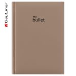 Keménytáblás notesz pontozott vonalozással Pannon A5 Bullet, fehér lapokkal natúr Dayliner 2026.