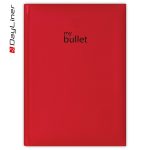 Keménytáblás notesz pontozott vonalozással Pannon A5 Bullet, fehér lapokkal piros Dayliner 2026.