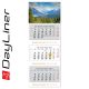 Speditőr naptár 3 tömb, 3 hónap SP-3 330 × 880 mm, fehér lapokkal Hegy Dayliner 2026.