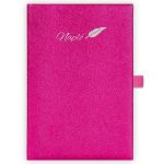 Tárgyalási napló Chameleon A5 napló, fehér lapokkal pink Dayliner 2026.