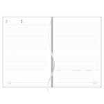 Tárgyalási napló Memphis B5 napló, fehér lapokkal barna-csokoládé Dayliner 2026.