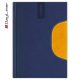 Tárgyalási napló Memphis B5 napló, fehér lapokkal kék-sárga Dayliner 2026.