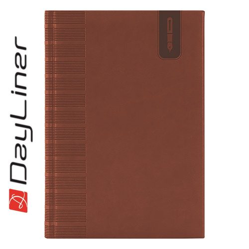 Tárgyalási napló Tucson B5 napló, fehér lapokkal barna Dayliner 2026.