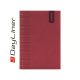 Tárgyalási napló Tucson B5 napló, fehér lapokkal piros Dayliner 2026.