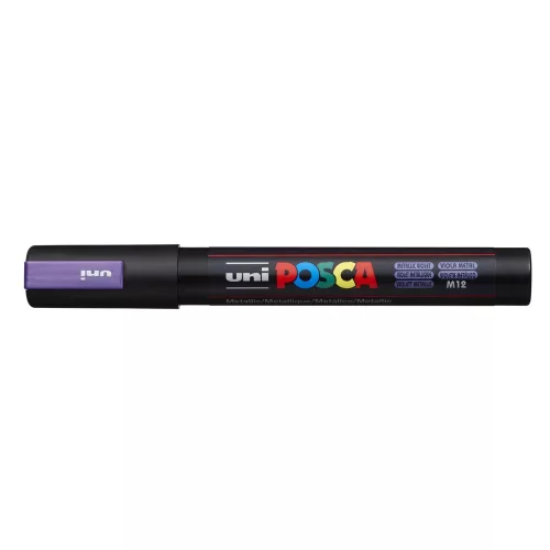 Dekormarker 1,8-2,5mm, Uni Posca PC-5M metál lila