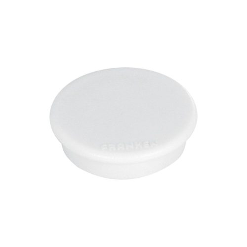 Mágnes 38mm, erősség: 1500 g. Franken 10 db/csomag, fehér