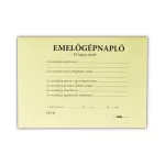 Emelőgépnapló 24 lapos A/5 fekvő D.E.938
