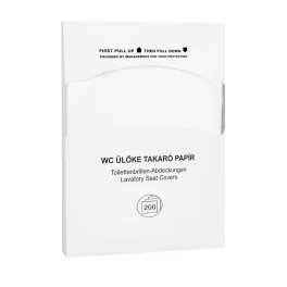   Toalettülőke takaró papír 200 lap/csomag 10 cs/karton Alpha fehér