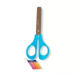 Olló 13,5cm, kerekített heggyel, ergonomikus, iskolai, Nebulo
