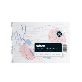 Vázlatfüzet B4, spirálos, 120g, Nebulo