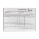 Készlet visszavételezési bizonylat 8 tételes 25x4 lapos tömb A/5 fekvő B.12-123/V Bluering