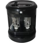 Hegyező asztali 2 lyukú elektromos elemes és USB adapterrel működtethető EG5161 Eagle fekete