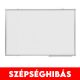 Fehértábla mágneses alukeretes 100x150cm, 1 db/doboz, Bluering® ÉRTÉKCSÖKKENT!
