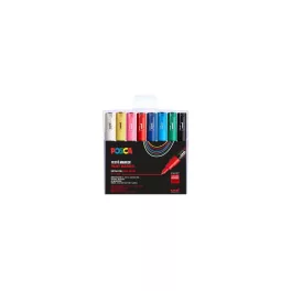 Dekormarker 0,7-1mm, Uni-Posca PC-1M, 8 db-os készlet