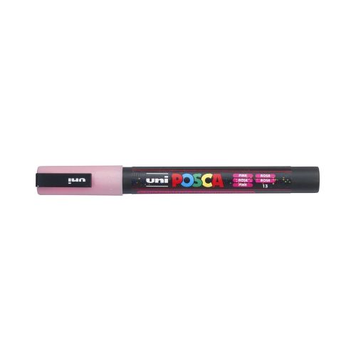 Dekormarker 0,9-1,3mm, Uni-Posca PC-3ML csillámló rózsaszín