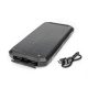 Powerbank napelemes 15W 2X USB-A + USB-C Platinet fekete
