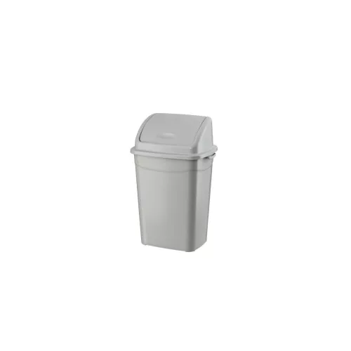 Szemetes kuka billenő fedéllel műanyag 50 literes szürke UP122-002