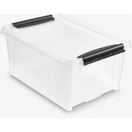 Tároló doboz műanyag 14 liter csatos átlátszó Probox